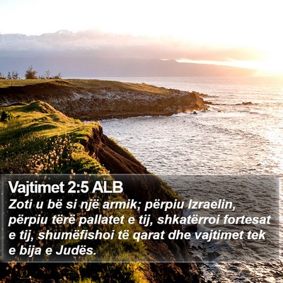 Vajtimet 2:5 ALB Bible Verse Image
