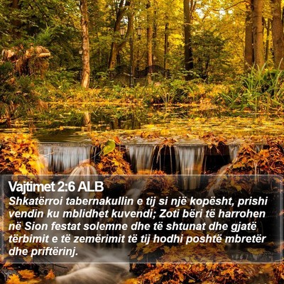 Vajtimet 2:6 ALB Bible Verse Image