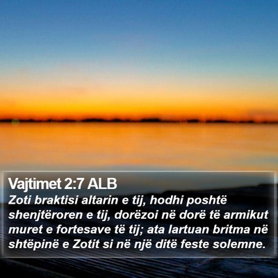 Vajtimet 2:7 ALB Bible Verse Image