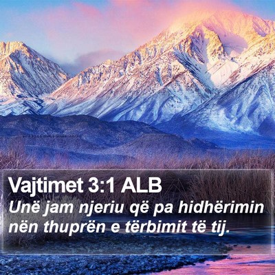 Vajtimet 3:1 ALB Bible Verse Image
