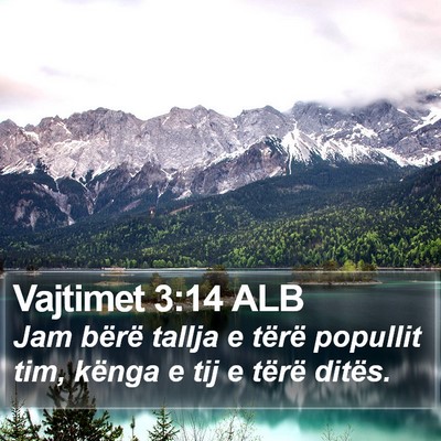 Vajtimet 3:14 ALB Bible Verse Image