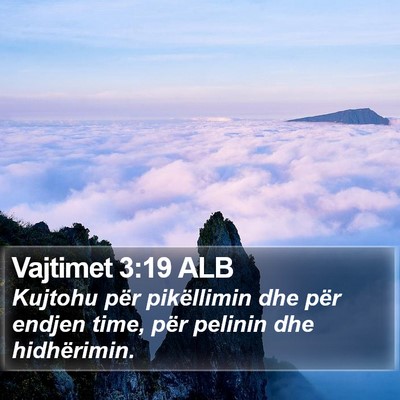 Vajtimet 3:19 ALB Bible Verse Image
