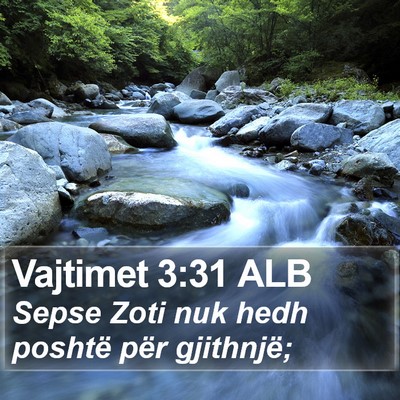 Vajtimet 3:31 ALB Bible Verse Image