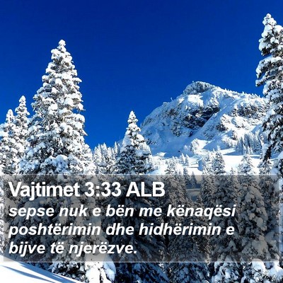 Vajtimet 3:33 ALB Bible Verse Image