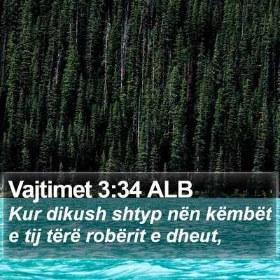 Vajtimet 3:34 ALB Bible Verse Image