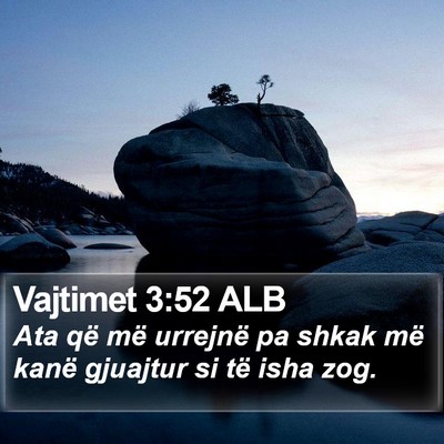 Vajtimet 3:52 ALB Bible Verse Image