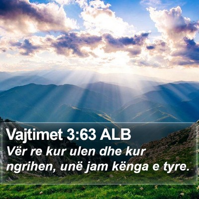 Vajtimet 3:63 ALB Bible Verse Image