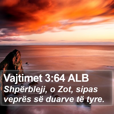 Vajtimet 3:64 ALB Bible Verse Image