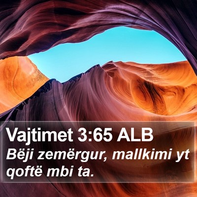Vajtimet 3:65 ALB Bible Verse Image