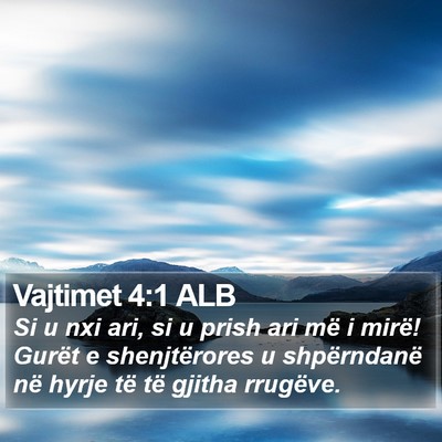 Vajtimet 4:1 ALB Bible Verse Image