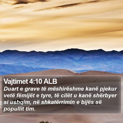 Vajtimet 4:10 ALB Bible Verse Image