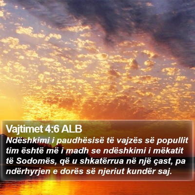 Vajtimet 4:6 ALB Bible Verse Image
