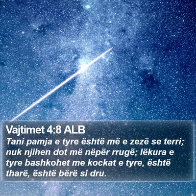 Vajtimet 4:8 ALB Bible Verse Image