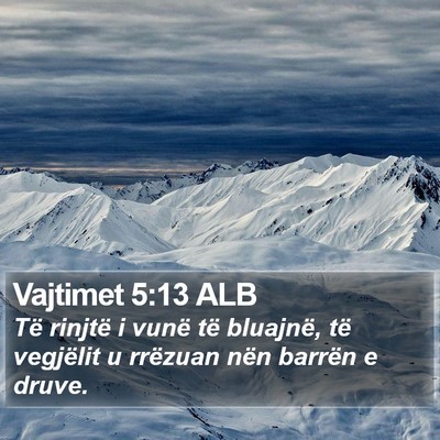 Vajtimet 5:13 ALB Bible Verse Image