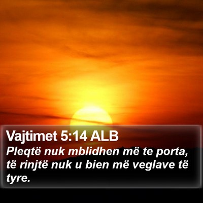 Vajtimet 5:14 ALB Bible Verse Image