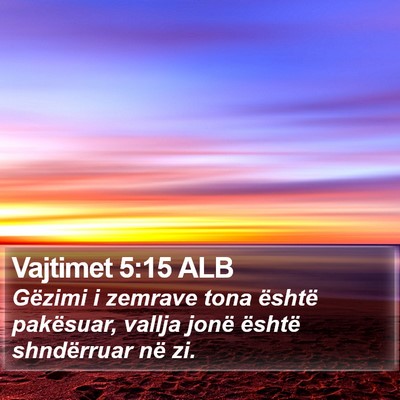 Vajtimet 5:15 ALB Bible Verse Image