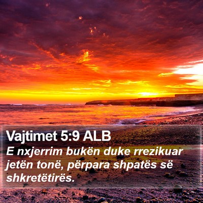 Vajtimet 5:9 ALB Bible Verse Image