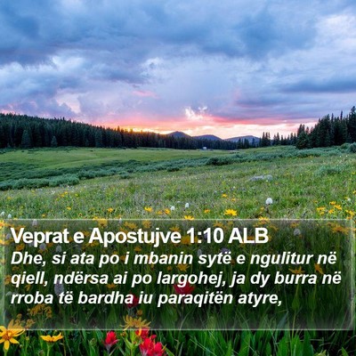 Veprat e Apostujve 1:10 ALB Bible Verse Image
