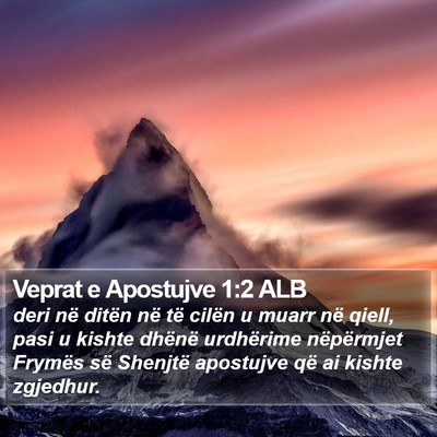 Veprat e Apostujve 1:2 ALB Bible Verse Image