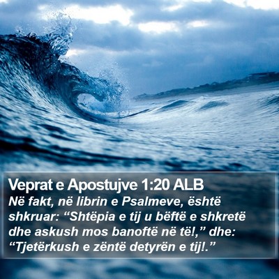 Veprat e Apostujve 1:20 ALB Bible Verse Image