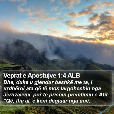 Veprat e Apostujve 1:4 ALB Bible Verse Image