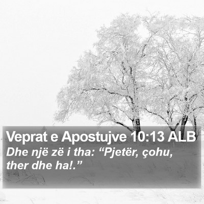 Veprat e Apostujve 10:13 ALB Bible Verse Image