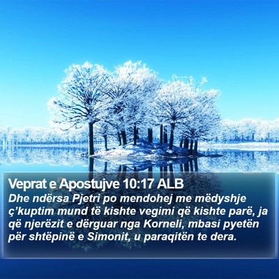 Veprat e Apostujve 10:17 ALB Bible Verse Image