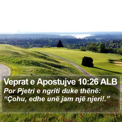 Veprat e Apostujve 10:26 ALB Bible Verse Image