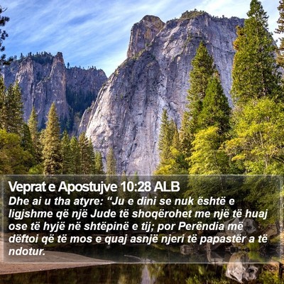 Veprat e Apostujve 10:28 ALB Bible Verse Image