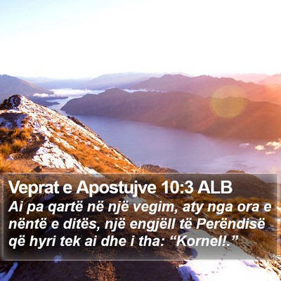 Veprat e Apostujve 10:3 ALB Bible Verse Image