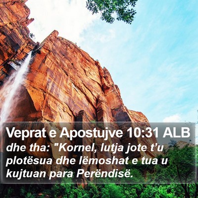 Veprat e Apostujve 10:31 ALB Bible Verse Image