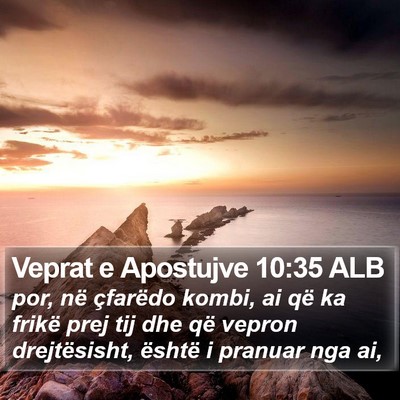 Veprat e Apostujve 10:35 ALB Bible Verse Image