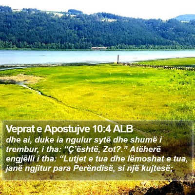 Veprat e Apostujve 10:4 ALB Bible Verse Image