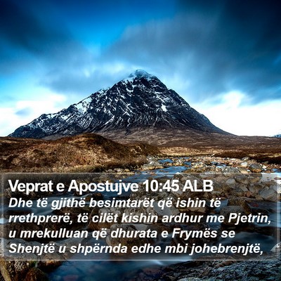 Veprat e Apostujve 10:45 ALB Bible Verse Image
