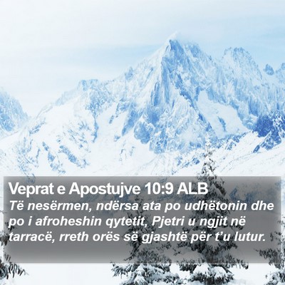 Veprat e Apostujve 10:9 ALB Bible Verse Image