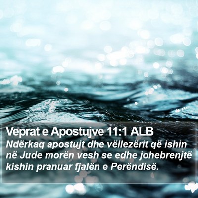 Veprat e Apostujve 11:1 ALB Bible Verse Image