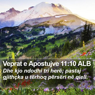 Veprat e Apostujve 11:10 ALB Bible Verse Image