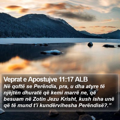 Veprat e Apostujve 11:17 ALB Bible Verse Image