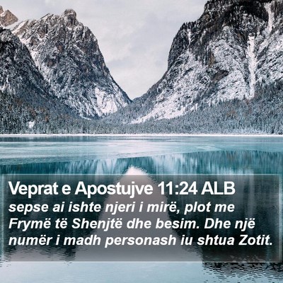 Veprat e Apostujve 11:24 ALB Bible Verse Image