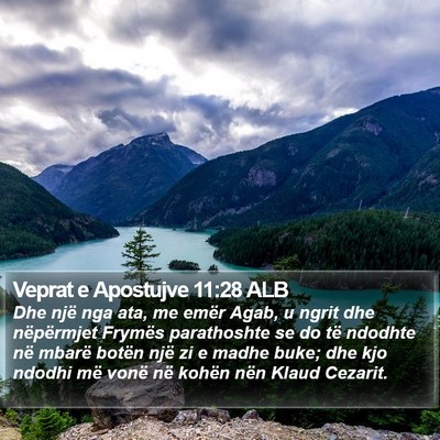 Veprat e Apostujve 11:28 ALB Bible Verse Image