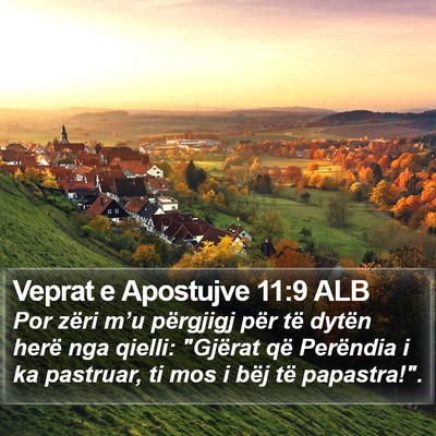 Veprat e Apostujve 11:9 ALB Bible Verse Image