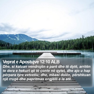 Veprat e Apostujve 12:10 ALB Bible Verse Image