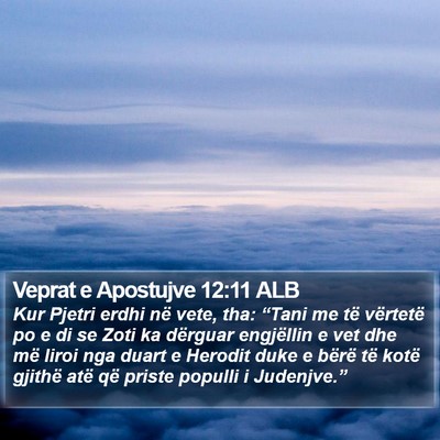 Veprat e Apostujve 12:11 ALB Bible Verse Image