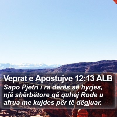 Veprat e Apostujve 12:13 ALB Bible Verse Image