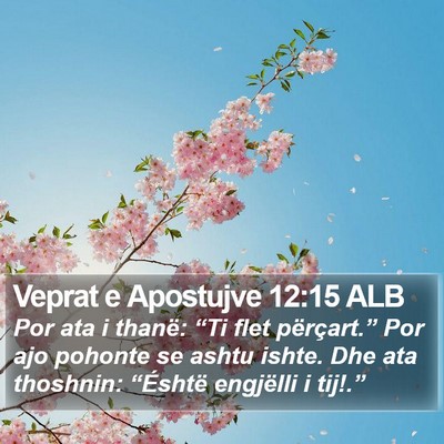 Veprat e Apostujve 12:15 ALB Bible Verse Image