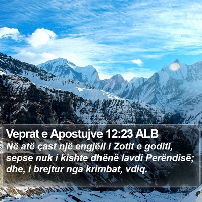 Veprat e Apostujve 12:23 ALB Bible Verse Image
