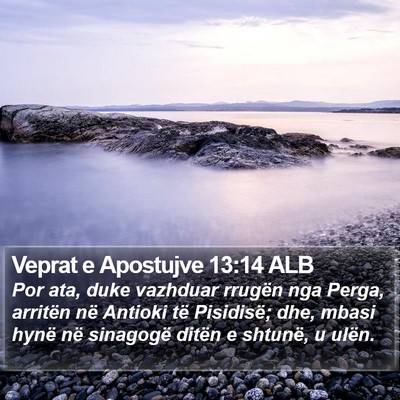 Veprat e Apostujve 13:14 ALB Bible Verse Image