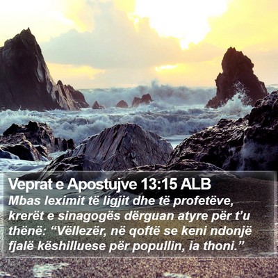 Veprat e Apostujve 13:15 ALB Bible Verse Image