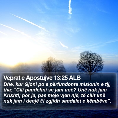 Veprat e Apostujve 13:25 ALB Bible Verse Image