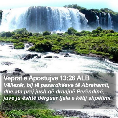 Veprat e Apostujve 13:26 ALB Bible Verse Image